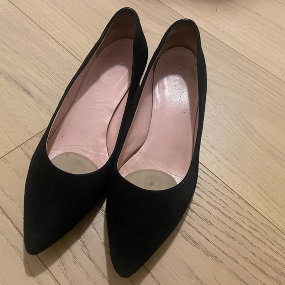 Gravitypope black suede pointed flats - Picture 2 of 6